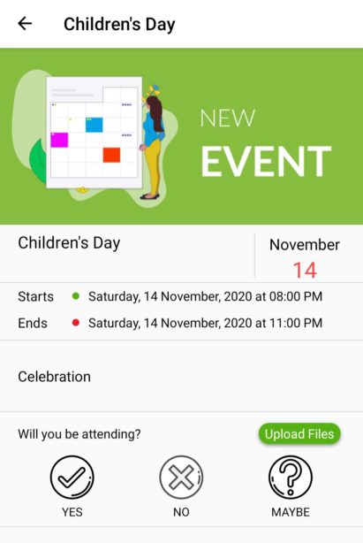 Vawsum App Screenshot To give a better understanding of the Vawsum App's UI